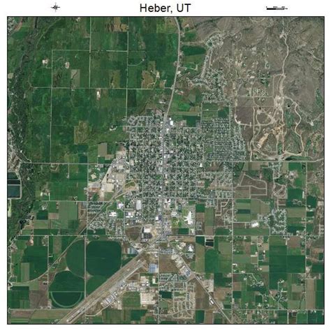 Aerial Photography Map of Heber, UT Utah