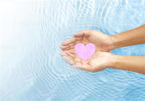 Hands on the surface of the water. 6859448 Stock Photo at Vecteezy