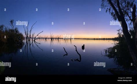 Beautiful sunset above Lake Mulwala. Australia Stock Photo - Alamy