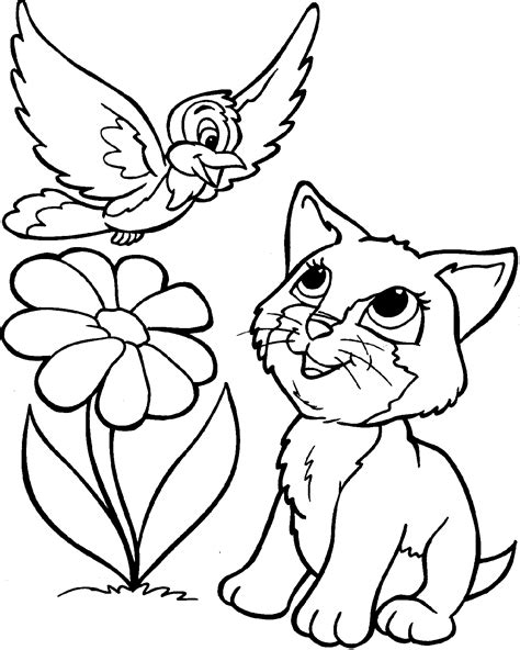 cat coloring pages - Free Large Images