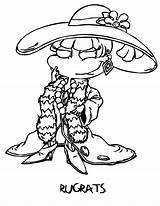 Dibujo Para Colorear De Angélica Rugrats  Dibujos sketch template