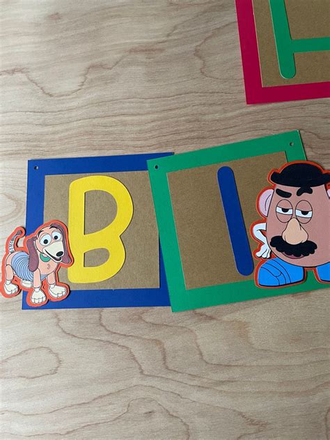 Birthday Banner, Toy Story Birthday Banner, Photo Prop, Birthday Decor, Toy Story Party - Etsy