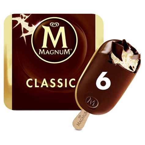 Magnum Classic Ice Cream 6 x 110 ml | Ice Cream Cones, Sticks & Bars ...