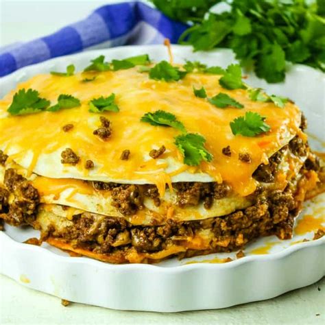 Slow Cooker Beef Taco Stack – Must Love Home