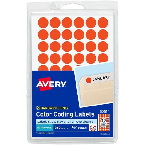 Wholesale Color Coding Labels by Avery Discounts on AVE05051