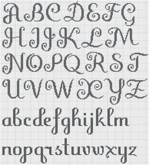 Free Cross Stitch Letters Cursive - Cross Stitch Patterns