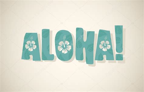 Aloha word in retro colors — Stock Vector © Elisanth #48106311