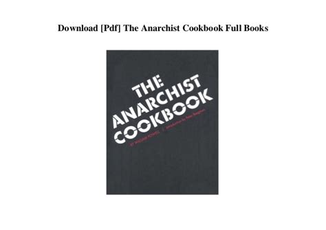 Anarchist Cookbook Download Free Pdf - eaglegram