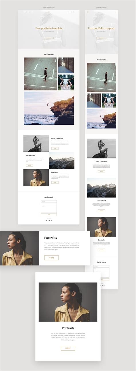 FREE PORTFOLIO TEMPLATE :: Behance