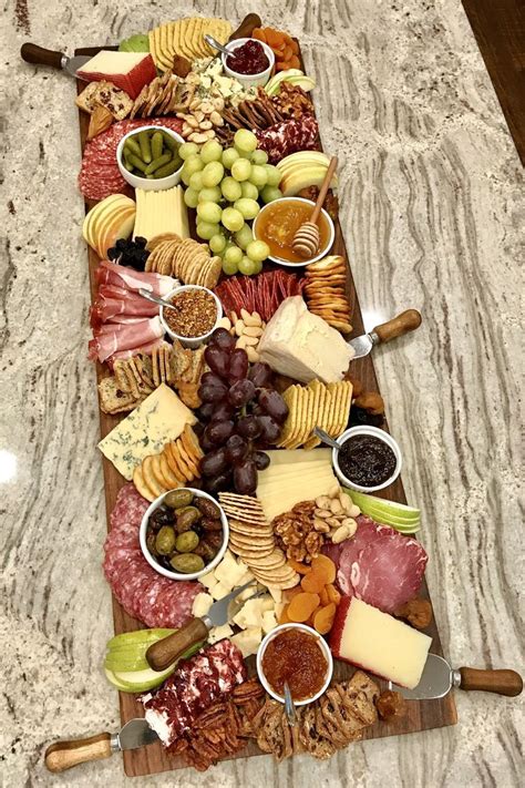 Large Trader Joe's Charcuterie and Cheese Board by The BakerMama | Charcuterie board meats ...