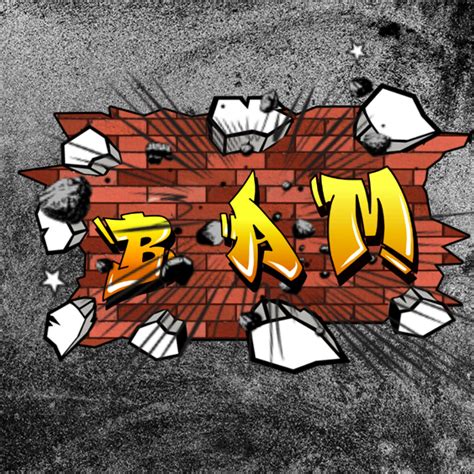 ArtStation - "Bam" graffiti letters | Artworks