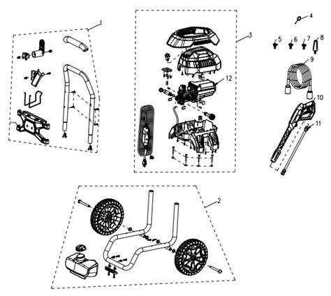 GREENWORKS Pressure Washer Parts, Breakdown & Owners Manual