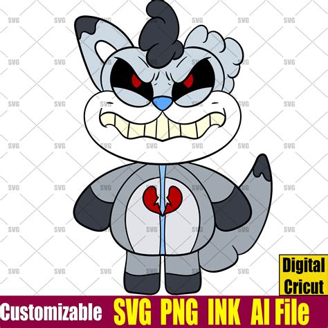 Frowny fox SVG smiling critters SVG Vector Coloring Page Fro - Inspire ...