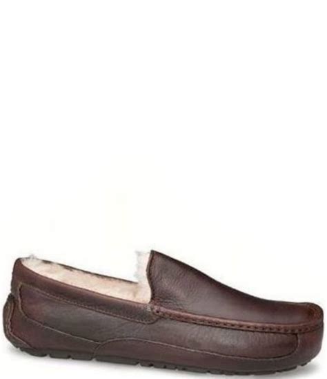 UGG® Men's Ascot Leather Slippers | Dillard's