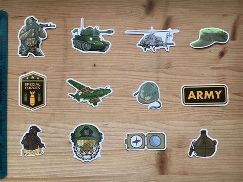 Lot of Military Stickers Army Weapons and War Vehicles Army - Etsy UK