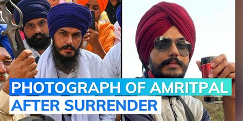 Watch: picture of Amritpal Singh in Punjab police custody | Editorji