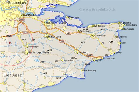 Crockham Hill Map - Street and Road Maps of Kent England UK