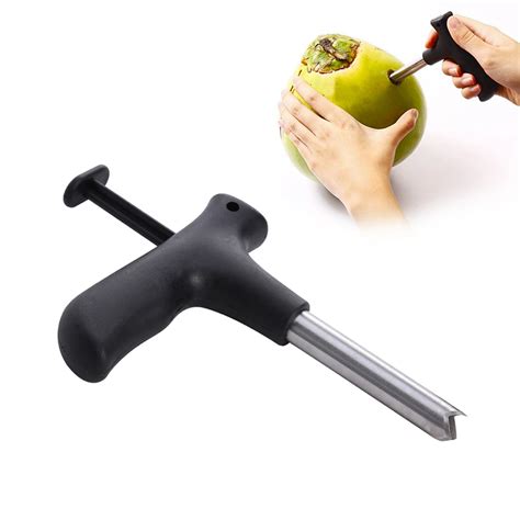 Coconut Opener Tool Coco Water Punch Tap Drill Straw Open Hole Cut Gift -in Openers from Home ...