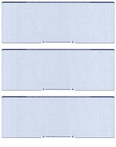 Amazon.com : Blank Checks Paper Stock-Checks 3 On A Page-100 Per Pack ...