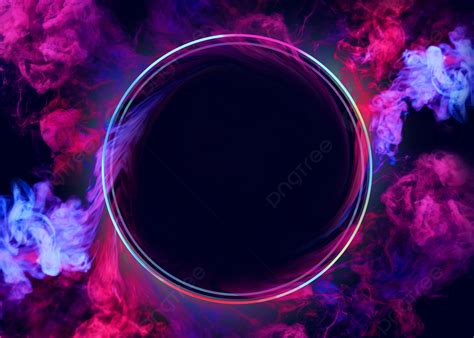 Swirl Round Neon Colorful Smoke Background, Color Smoke, Neon Lights, Colorful Background ...