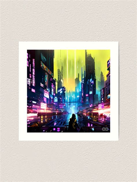 "Cyberpunk Digital Art, Futuristic Sci-Fi Art, Cyberpunk Painting #3" Art Print for Sale by ...