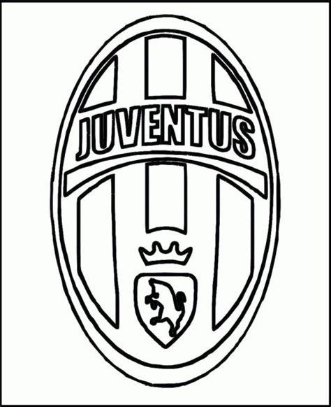 Juventus Soccer Club Coloring Logo Printable Page | Juventus, Sports coloring pages, Juventus soccer