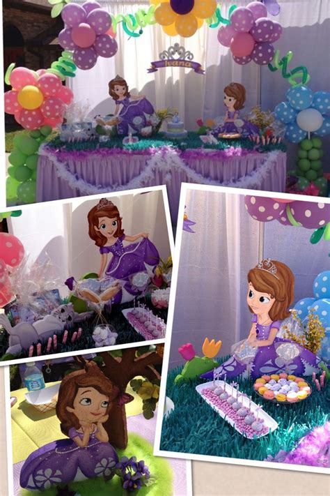 Princess sofia party, Sofia the first birthday party, Sofia party