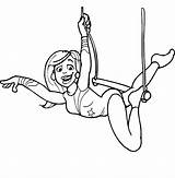 Trapeze Coloring Pages sketch template