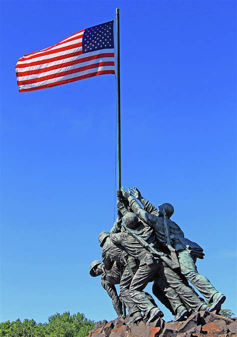 The United States Marine Corps Memorial Is The Iwo Jima Statue -- 1 ...