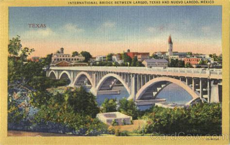 International Bridge Between Laredo, Texas And Nuevo Laredo, Mexico