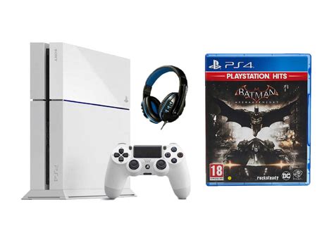 Sony PlayStation 4 500GB Gaming Console White with Batman Arkham Knight ...