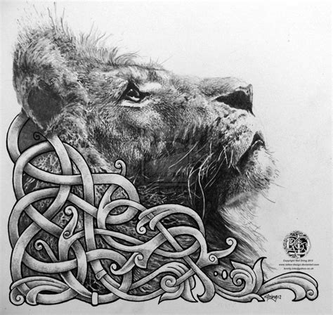 Celtic Lion by Tattoo-Design on deviantART | Lion tattoo design, Lion ...