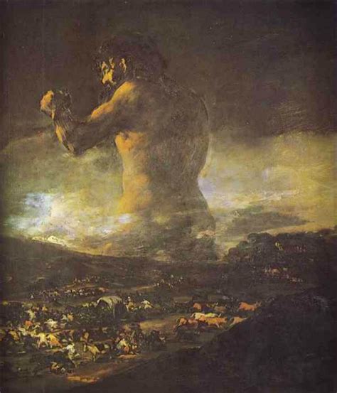 The Colossus by Francisco De Goya (1746-1828, Spain) | Paintings ...