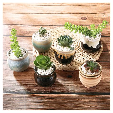 Set of 6 Small Ceramic Planter Plant Pot Plants Pots | Etsy