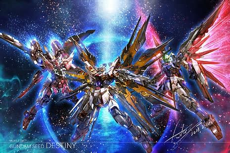 HD wallpaper: Gundam Strike Freedom illustration, Gundam Seed Destiny .: Striker dom | Wallpaper ...