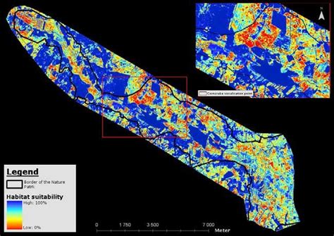 The results of the DSS model (upper map) and the ENFA model (lower ...