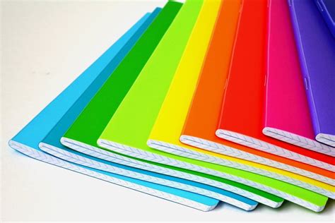 Colorful notebooks free image download