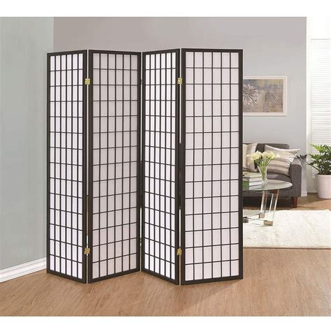 Biombo Divisor Recamara Sala 4 Panel Oriental Shoji - $ 4,399.00 en ...