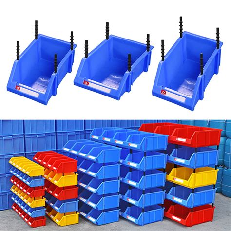 Farfi Stackable Plastic Small Parts Container Box Shelf Screw Storage Bin Organizer - Walmart.com