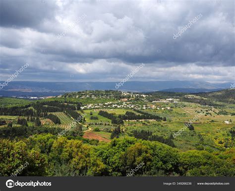 Typical Landscape Upper Galilee Area Israel Holy Land Major Tourist ...