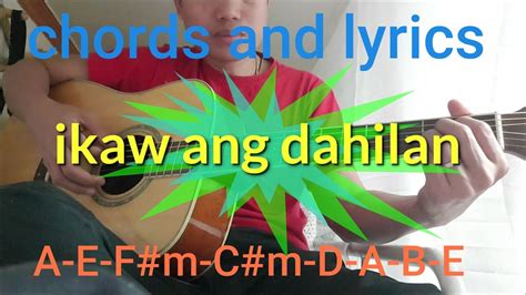 Ikaw ang dahilan LYRICS and chords by jerry angga - YouTube