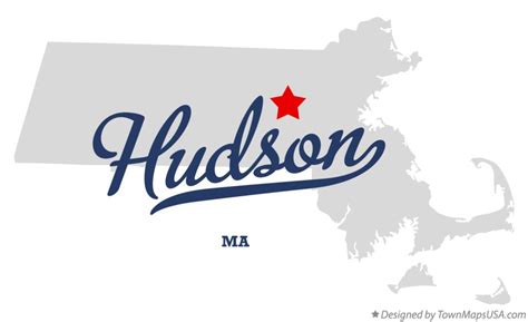 Map of Hudson, MA, Massachusetts