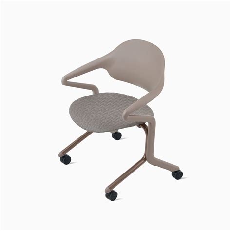 Chair with armrests - Fuld - Herman Miller - on casters