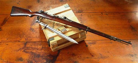 Mauser M98 Rifle with en:Bayonet, from the collection of Vaarok, photograph released for the ...