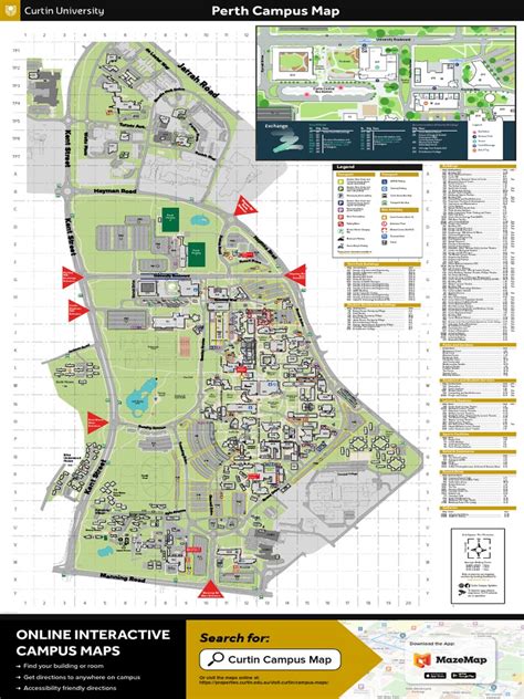 Curtin Campus Map PDF | PDF | Routes | Bus Transport