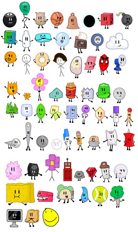 BFDI Contestants Pixels by JanethePegasus on DeviantArt