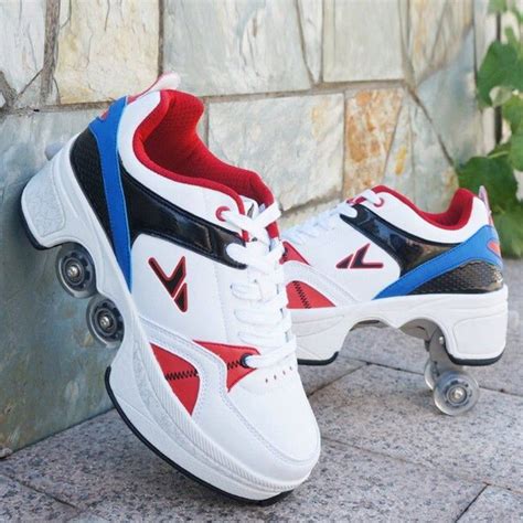 Hot Rollerskate Shoes Casual Sneakers WalkSkates Deform Wheel | Etsy | Roller shoes, Roller ...