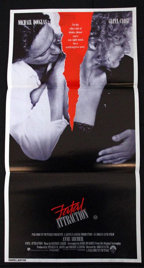 Fatal Attraction (1987) Daybill Movie Poster