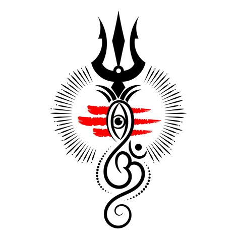 Om Logo Tattoo Design With Lord Shiva Eye And Trishul, Om Tattoo, Lord Shiva Eye, Happy Maha ...