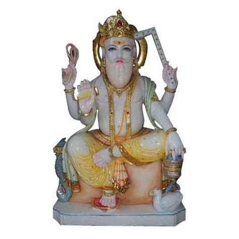 Multicolor Marble Vishwakarma Statue at best price in Jaipur | ID: 13748727312